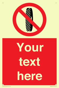 Custom Do Not Change Grinding Wheel Sign